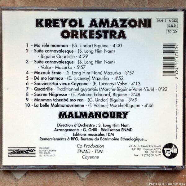 Malmanoury (Kreyol Amazoni Orkestra / 1990) – Image 3